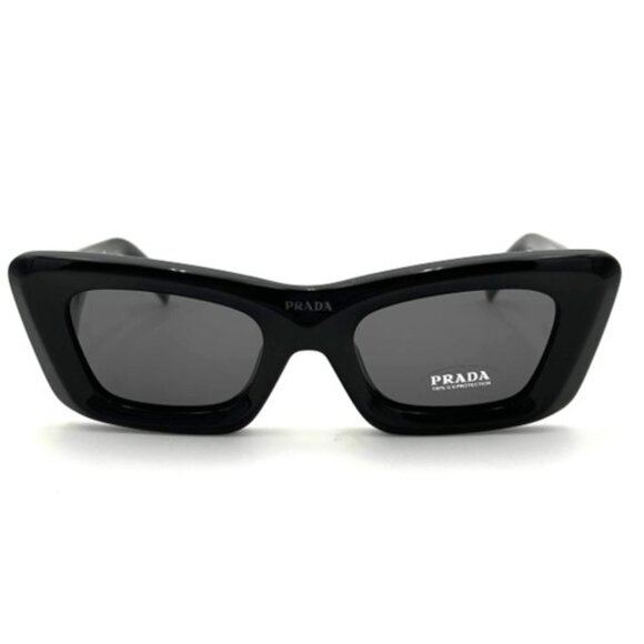 NIB - Prada Women's PR 13ZS 50mm Black Cat Eye Sunglasses - Picture 1 of 4